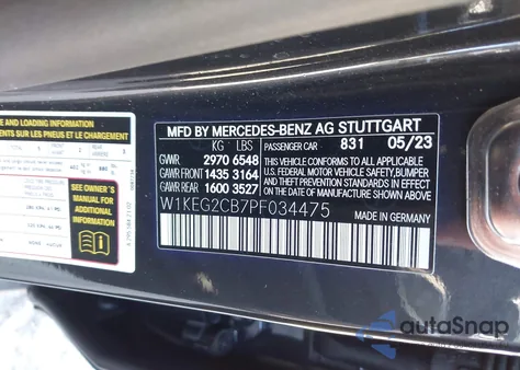 2023 Mercedes-Benz Eqe 500 4Matic+ z USA, uszkodzony, nr VIN W1KEG2CB7PF034475